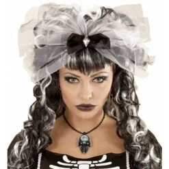 Widmann Ketting Schedel Met Kristallen Steen -Halloween/Cosplay widmann ketting schedel met kristallen steen 2