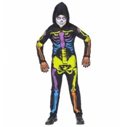 Widmann Kleurrijk Skelet -Halloween/Cosplay widmann kleurrijk skelet 2