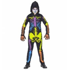 Widmann Kleurrijk Skelet -Halloween/Cosplay widmann kleurrijk skelet 3