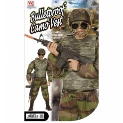 Widmann Kogelvrij Vest Camouflage Kind -Halloween/Cosplay widmann kogelvrij vest camouflage kind 3
