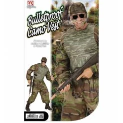 Widmann Kogelvrij Vest Camouflage Volwassen -Halloween/Cosplay widmann kogelvrij vest camouflage volwassen 3