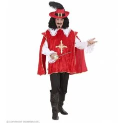 Widmann Musketier Rood -Halloween/Cosplay widmann musketier rood 2