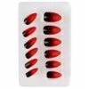Widmann Nagels Stiletto Rood/Zwart -Halloween/Cosplay widmann nagels stiletto rood zwart