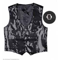 Widmann Paillettenvest Zwart