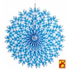 Widmann Papieren Waaier Wit/Blauw Bv