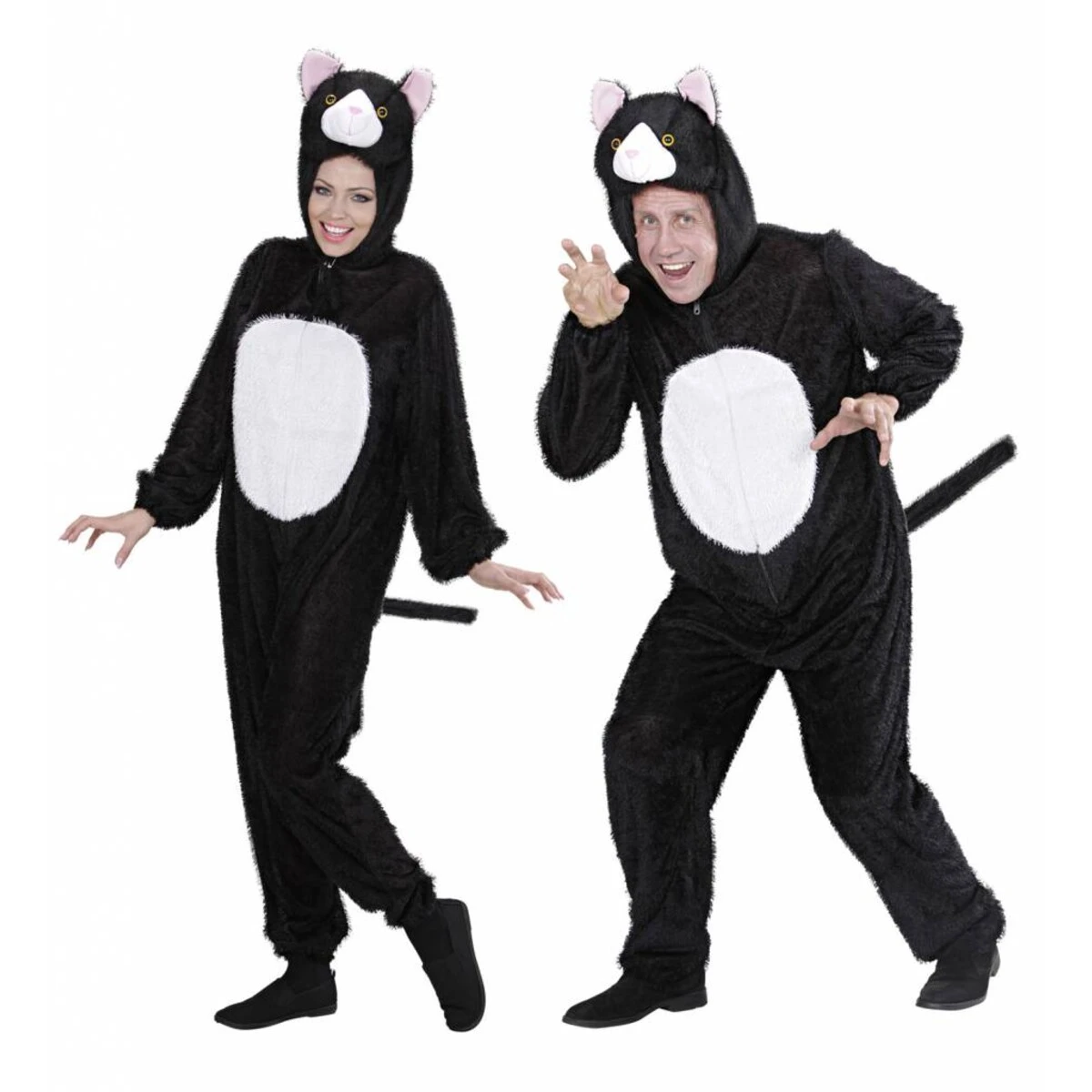 Widmann Pluche Katten Kostuum Volwassenen 3 Widmann Pluche Katten Kostuum Volwassenen