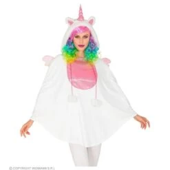 Widmann Poncho Met Kap Eenhoorn Volwassen