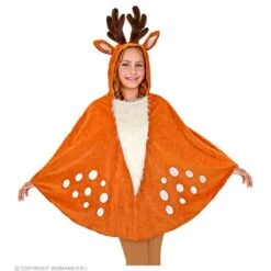 Widmann Poncho Met Kap Rendier Kind