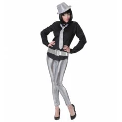 Widmann Riem Glitter 120Cm Zilver -Halloween/Cosplay widmann riem glitter 120cm zilver 2