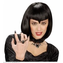 Widmann Ring Vleermuis Met Zwarte Gemsteen -Halloween/Cosplay widmann ring vleermuis met zwarte gemsteen 2