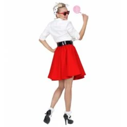 Widmann Rock 'N' Roll Rok Rood -Halloween/Cosplay widmann rock n roll rok rood 5