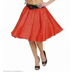 Widmann Satijnen Rokje Met Petticoat Rood
