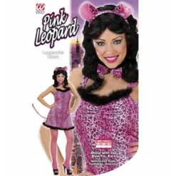 Widmann Sexy Roze Luipaard Kostuum -Halloween/Cosplay widmann sexy roze luipaard kostuum 1