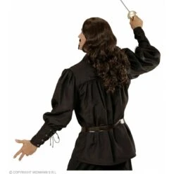 Widmann Shirt Zwaardvechter Zwart -Halloween/Cosplay widmann shirt zwaardvechter zwart 2