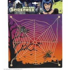 Widmann Spinneweb Met 2 Spinnen Lichtgevend In Donker -Halloween/Cosplay widmann spinneweb met 2 spinnen lichtgevend in don 1