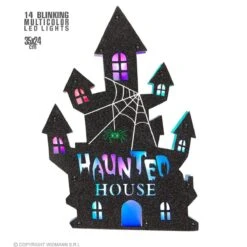 Widmann Spookhuis Wanddecoratie Met MultiKleur Ledlichtjes