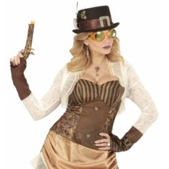 Widmann Stofbril Steampunk Goud -Halloween/Cosplay widmann stofbril steampunk goud 2
