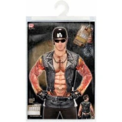 Widmann T-Shirt Lange Mouwen Rocker/Biker Man -Halloween/Cosplay widmann t shirt lange mouwen rocker biker man 5