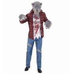 Widmann Weerwolf Kostuum Rood -Halloween/Cosplay widmann weerwolf kostuum rood 2